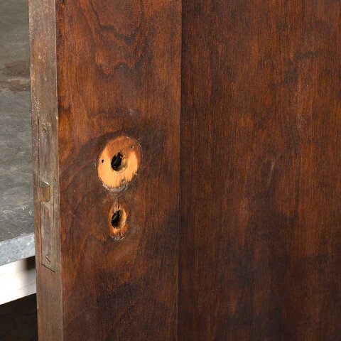 #56039 24x84 Antique 1 Panel Wood Interior Door image 7