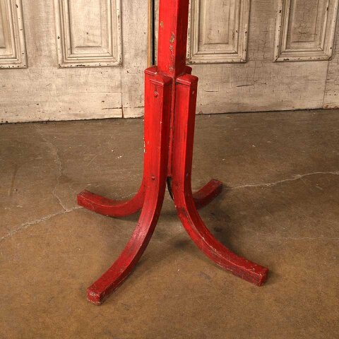 #56045 Vintage Painted Metal Hall Tree Coat Rack image 2