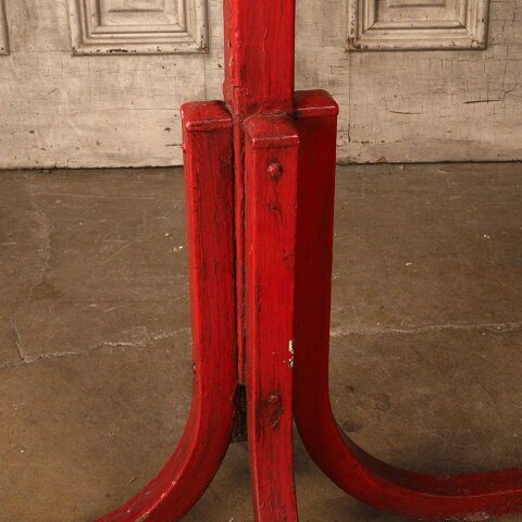 #56045 Vintage Painted Metal Hall Tree Coat Rack image 5
