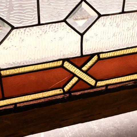#56510 32x65 Large Antique Stained Glass Window image 5