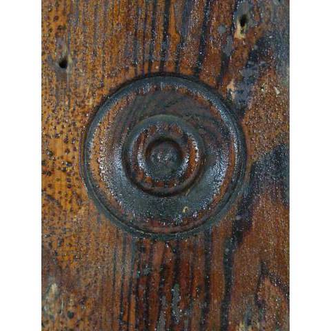 #6647 Oak Rosette Trim Block image 2