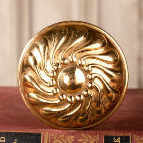 #6882 Antique Brass Corbin Doorknobs image 2