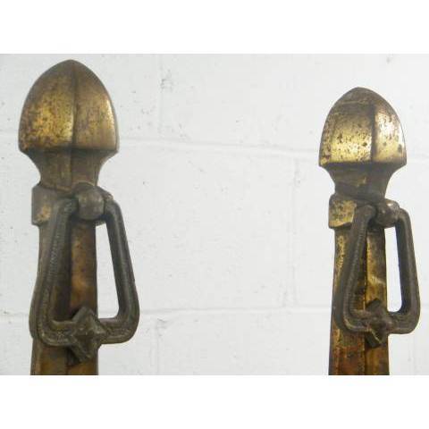 #8914 Arts & Crafts Fireplace Andirons image 3