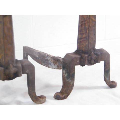 #8914 Arts & Crafts Fireplace Andirons image 5